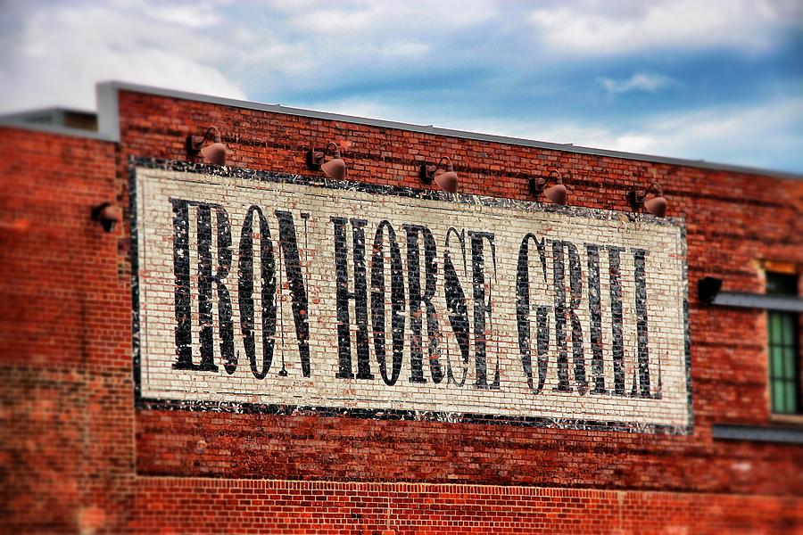 Iron Horse Grill Sign Photograph by Jim Albritton