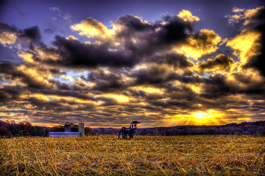 The Iron Horse Still Strong UGA Farming Landscape Art Photograph by
