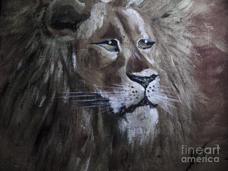 Iron Lion Zion Painting by Collin A Clarke