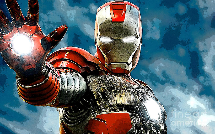 Iron Man Movie Mixed Media - Iron Man by Marvin Blaine