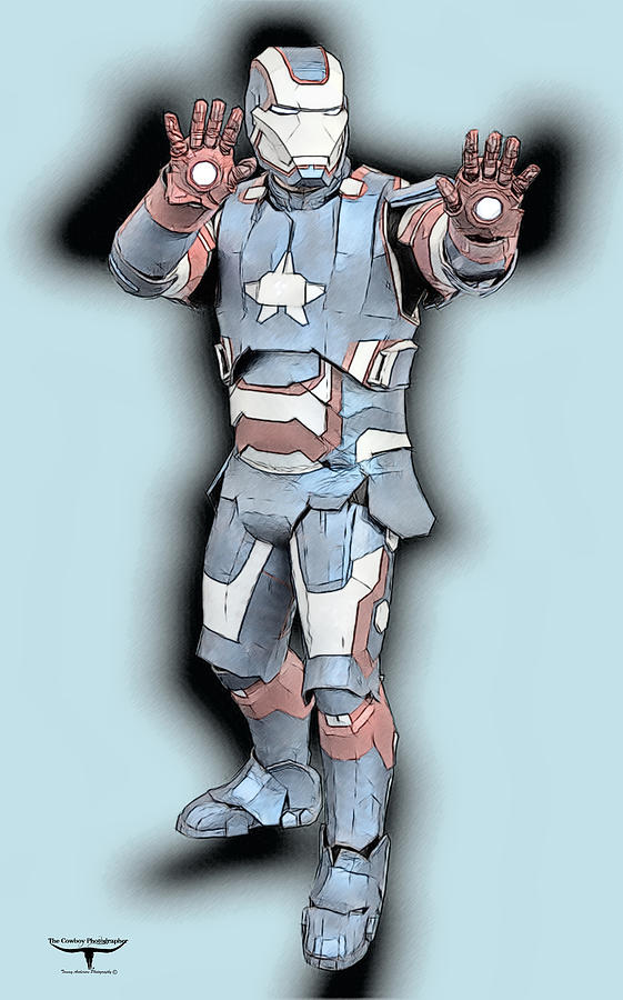 Iron Man Movie Digital Art - Iron Man Patriot by Tommy Anderson