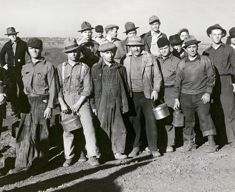 Iron Mine Workers Photograph By Underwood Archives Pixels