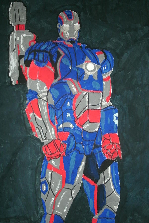 Iron Patriot Painting - Iron Patriot by Elvis Navarro