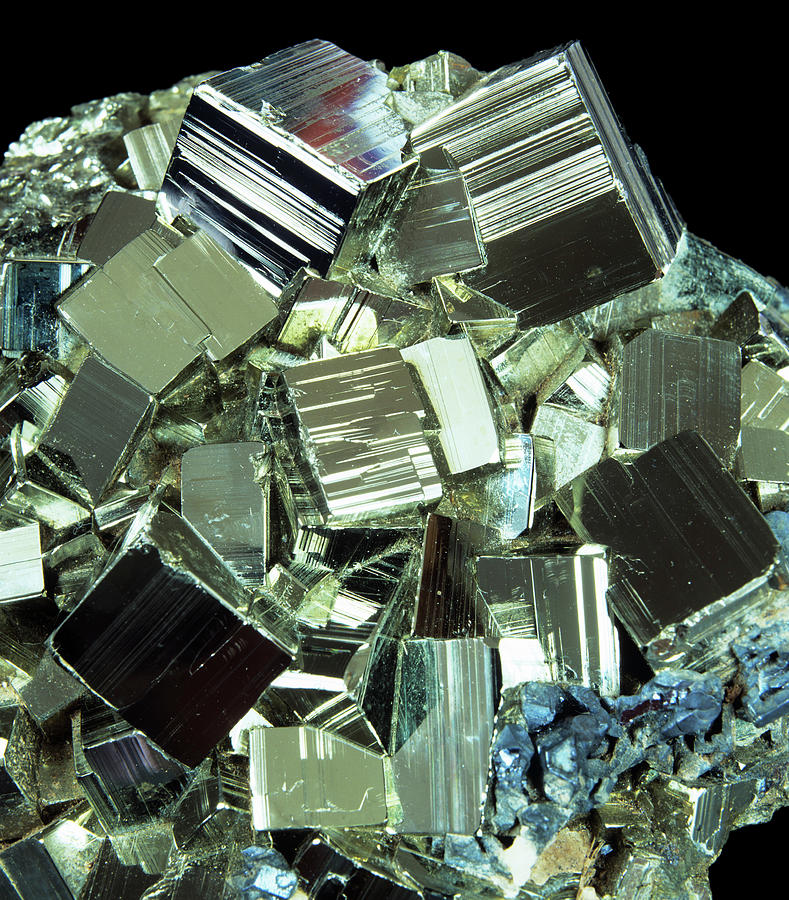 Iron Pyrite Crystals Photograph by Martin Bond/science Photo Library