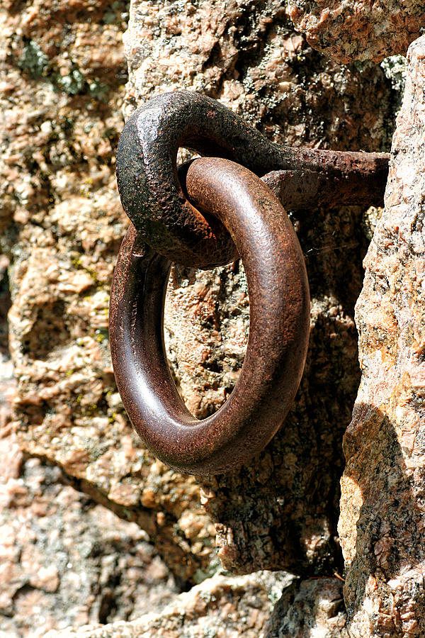 Iron Rings in Stone Photograph by William Selander