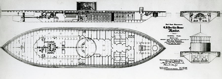 Ironclad Warship Uss Monitor Photograph by Us Navy/naval History And Heritage Command