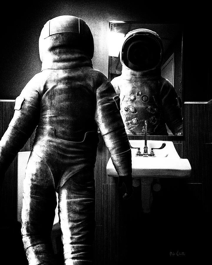 The Astronaut and The Bathroom Photograph by Bob Orsillo