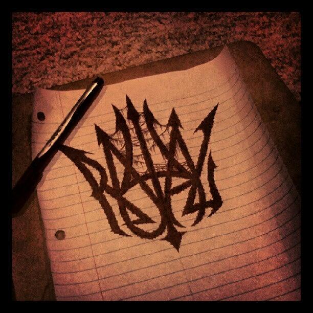 Logo Photograph - @iroyal Logo #logo #wip #metal by J Decker