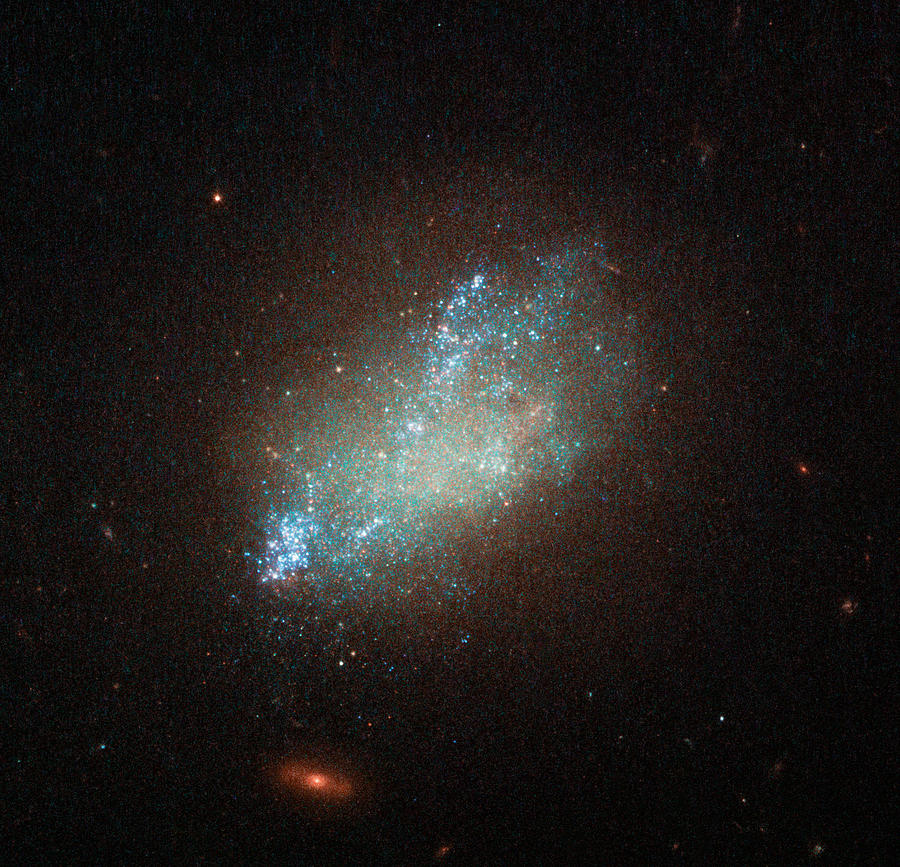 images of irregular galaxies in space