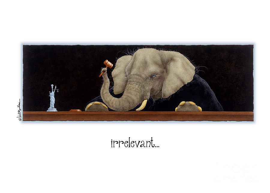 Elephant Painting - Irrelevant... by Will Bullas