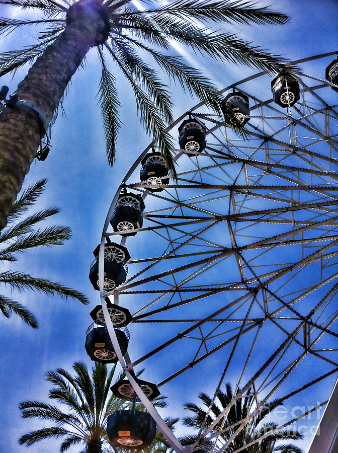 Irvine Spectrum Giant Ferris Wheel by Diana Sainz Photograph by Diana Raquel Sainz