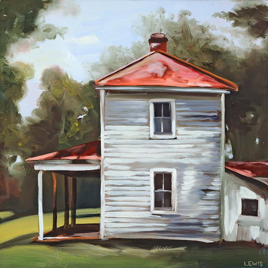 Irvington Farmhouse Painting by Anne Lewis - Fine Art America