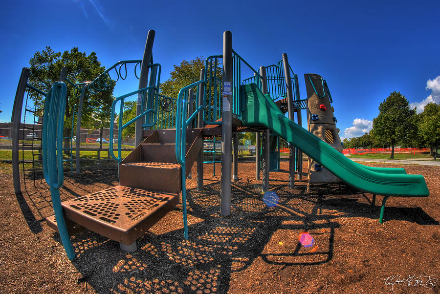 Buffalo Photograph - Is it Still a Playground...if Kids No Longer Play v2 by Michael Frank Jr