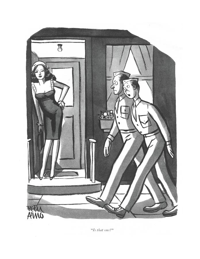 Is That One? Drawing by Peter Arno