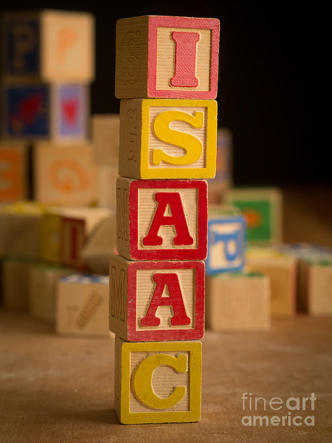 ISAAC - Alphabet Blocks Photograph by Edward Fielding