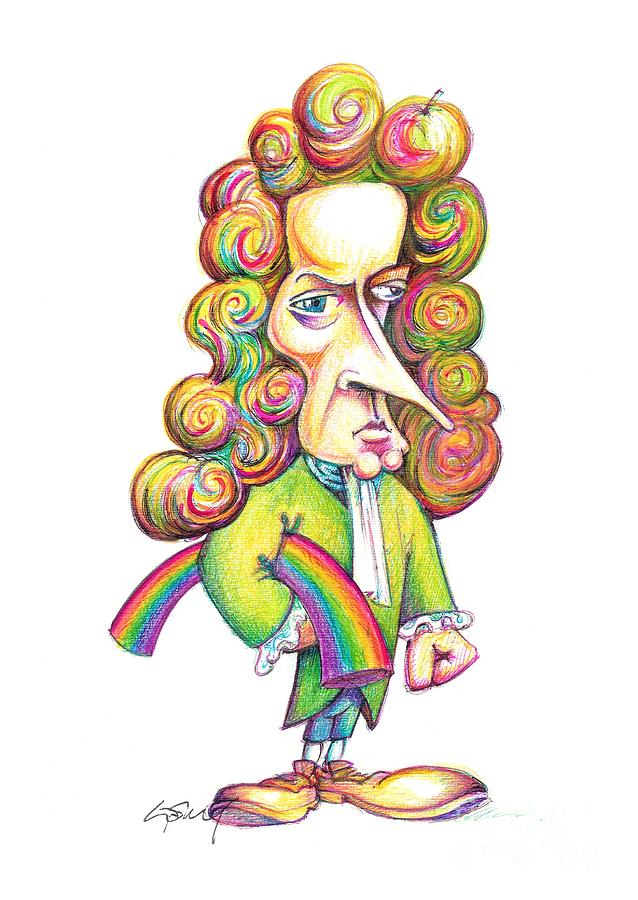 Isaac Newton caricature Photograph by Science Photo Library