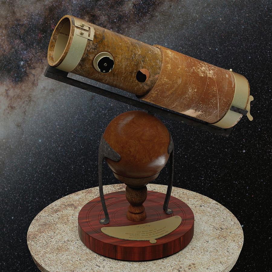 Isaac Newtons Reflecting Telescope Photograph by Power And Syred, Nasa/science Photo Library