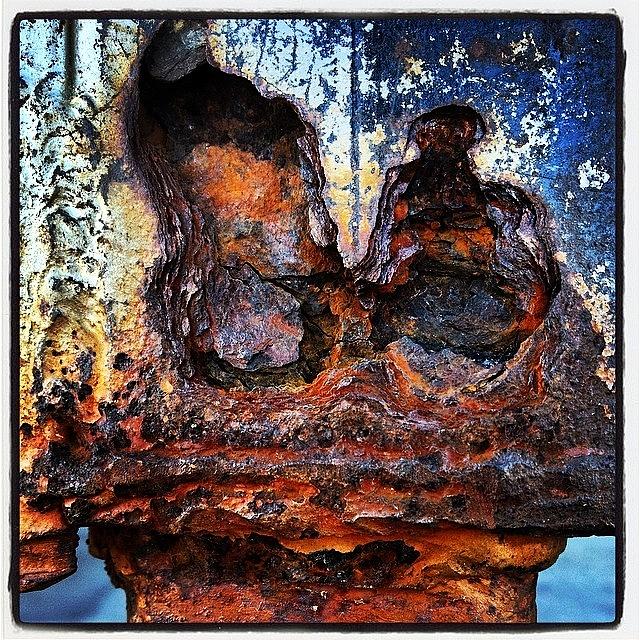 Rust Photograph - #iseefaces #jj_beautyofrust #rustlord by Mike Valentine