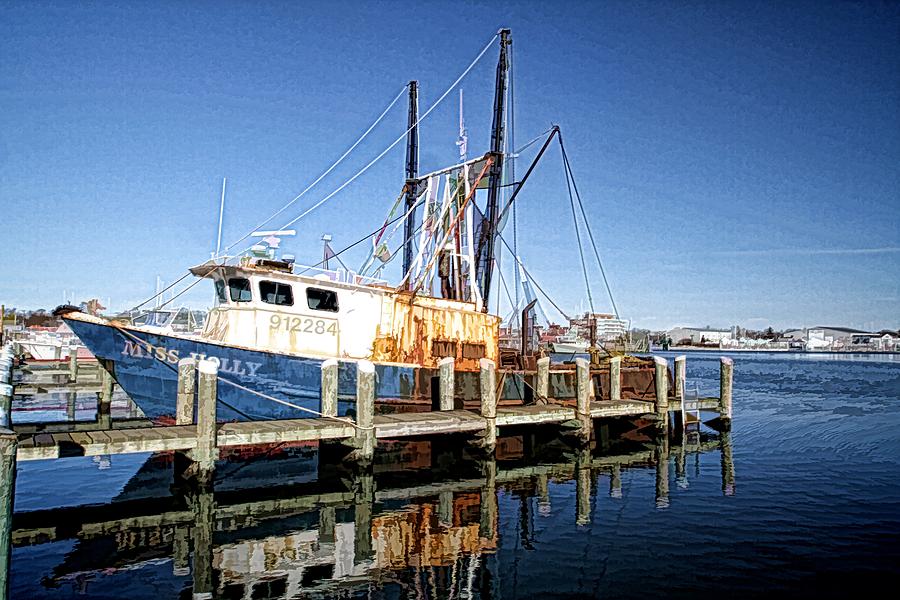 Hyannis Photograph - Fishing Trawler Miss Holly Photo Art by Constantine Gregory