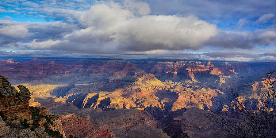 Grand Canyon National Park Photograph - Isis Temples Catching the Early Sun by Lisa Spencer