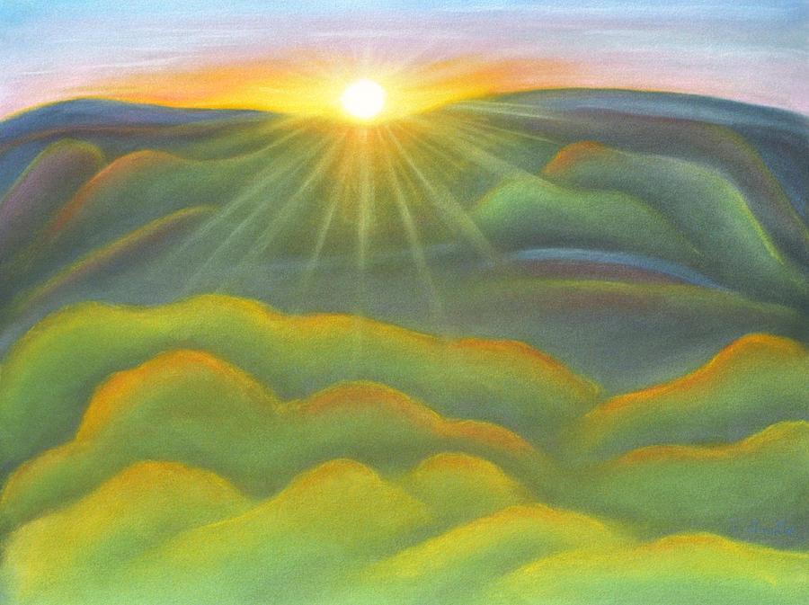 Isla Gorge Sunset Pastel by Judith Chantler