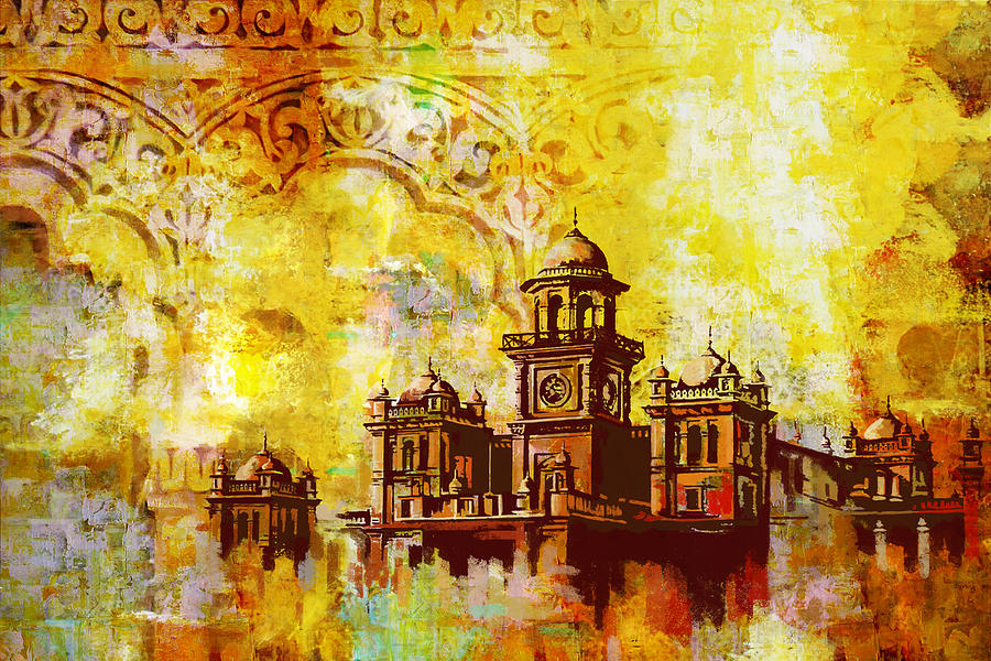Architecture Painting - Islamia College Peshawar by Catf