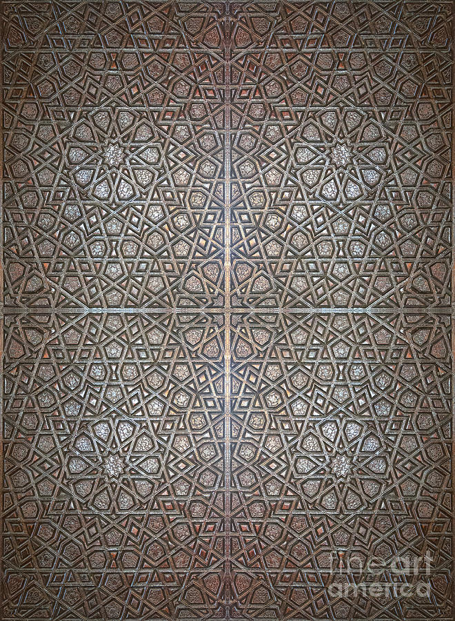 Islamic wooden texture Photograph by Antony McAulay