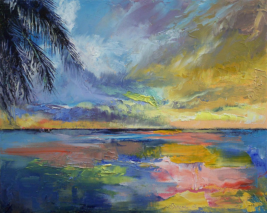 Abstract Painting - Islamorada Sunset by Michael Creese