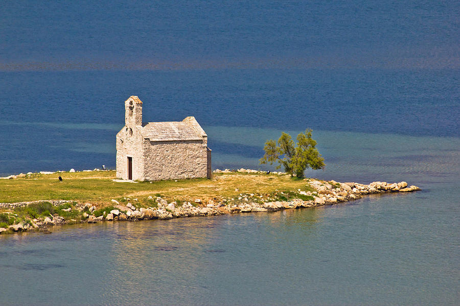 Island church by the sea Photograph by Brch Photography
