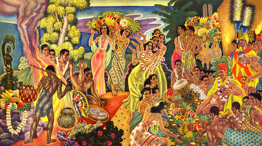 Island Feast Painting by James Temple
