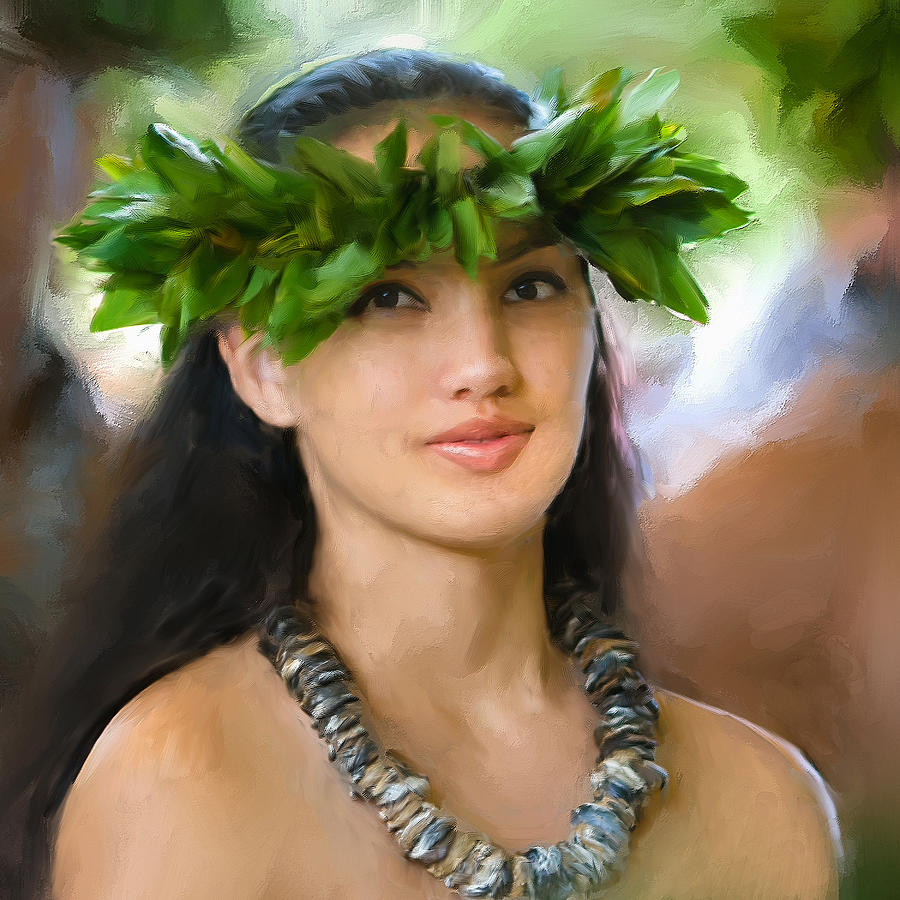 Island Girl Painting by Dominic Piperata