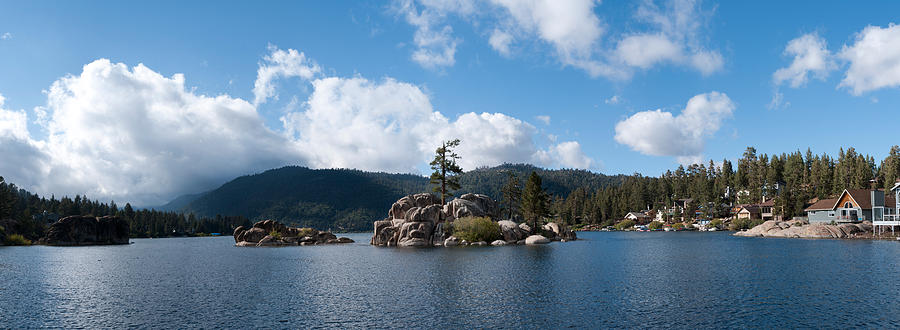 Island In A Lake, Big Bear Lake, San Photograph by Panoramic Images