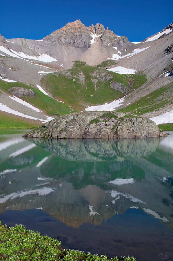 Island Lake Reflection Photograph by Aaron Spong
