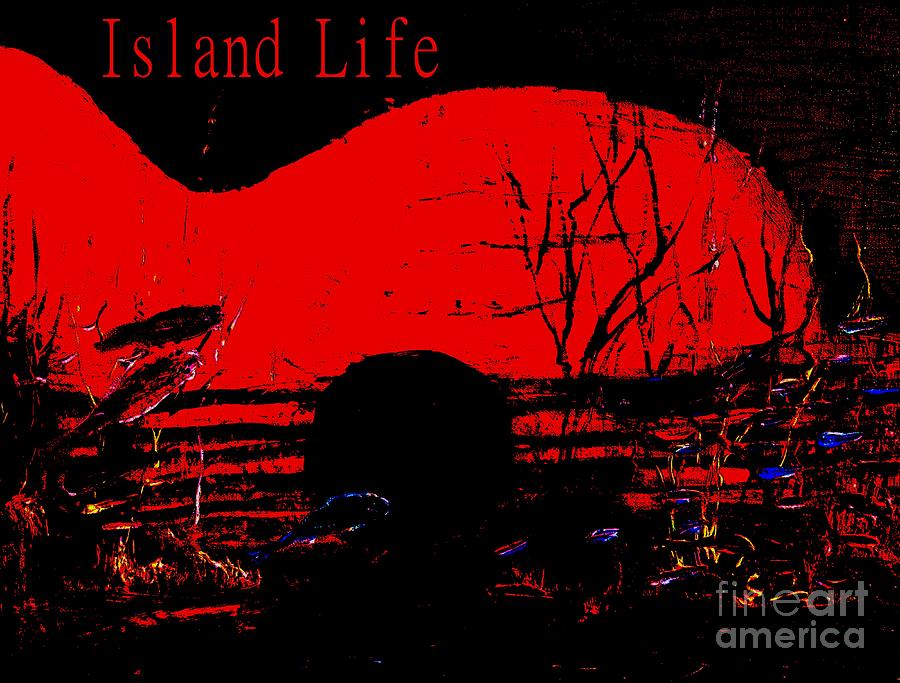 Island Life Guitar Painting by James and Donna Daugherty