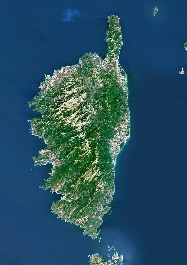 Island Of Corsica Photograph by Planetobserver/science Photo Library