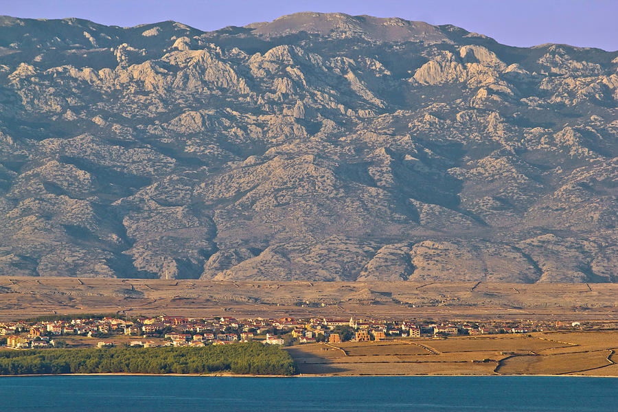 Island of Pag and Velebit mountain Photograph by Brch Photography