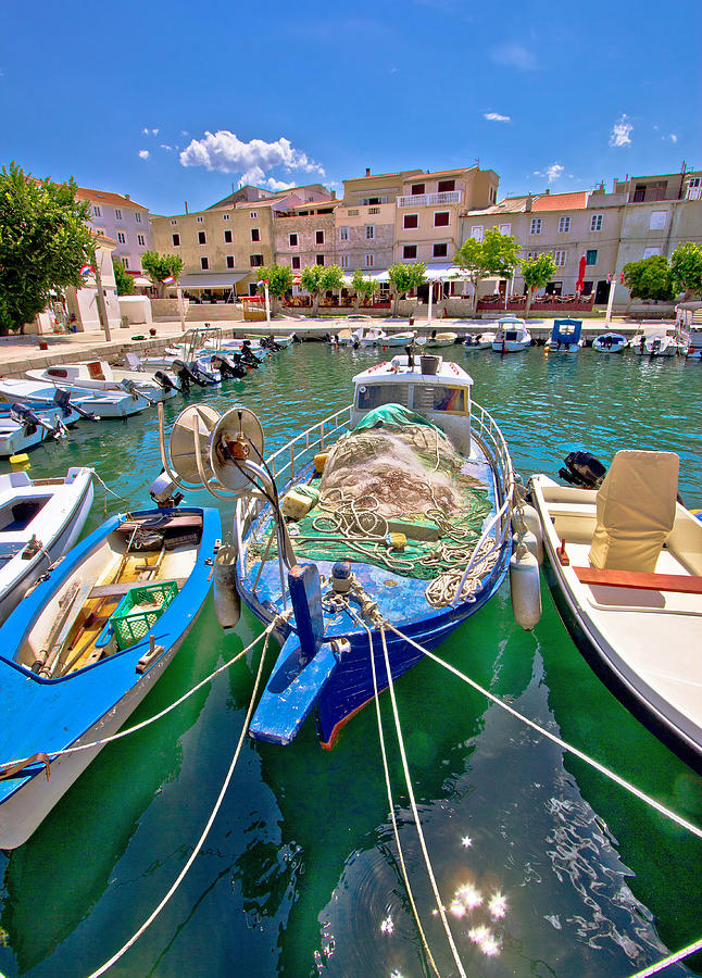 Island of Pag idyllic harbor Photograph by Brch Photography