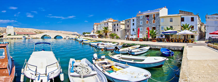 Island of Pag waterfront panorama Photograph by Brch Photography