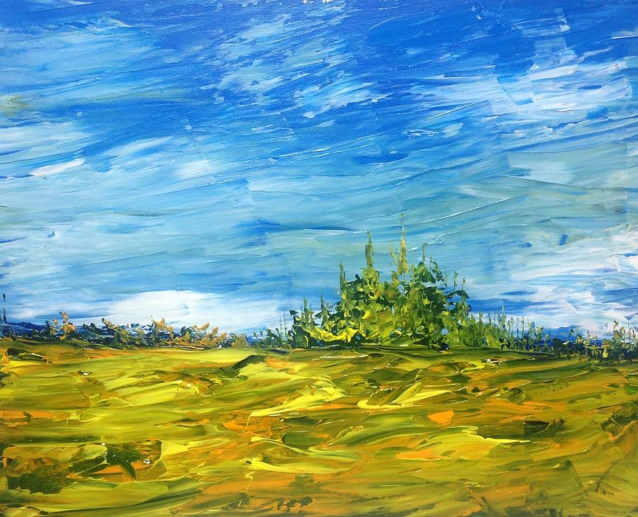 Island of Pines - Interlake Field Painting by Desmond Raymond