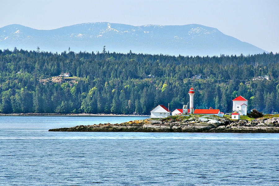 Lighthouse Photograph - Island of Red Roof Buildings by Devinder Sangha