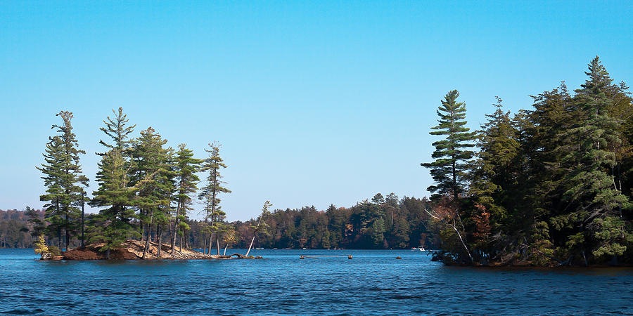 Island on the Fulton Chain of Lakes Photograph by David Patterson