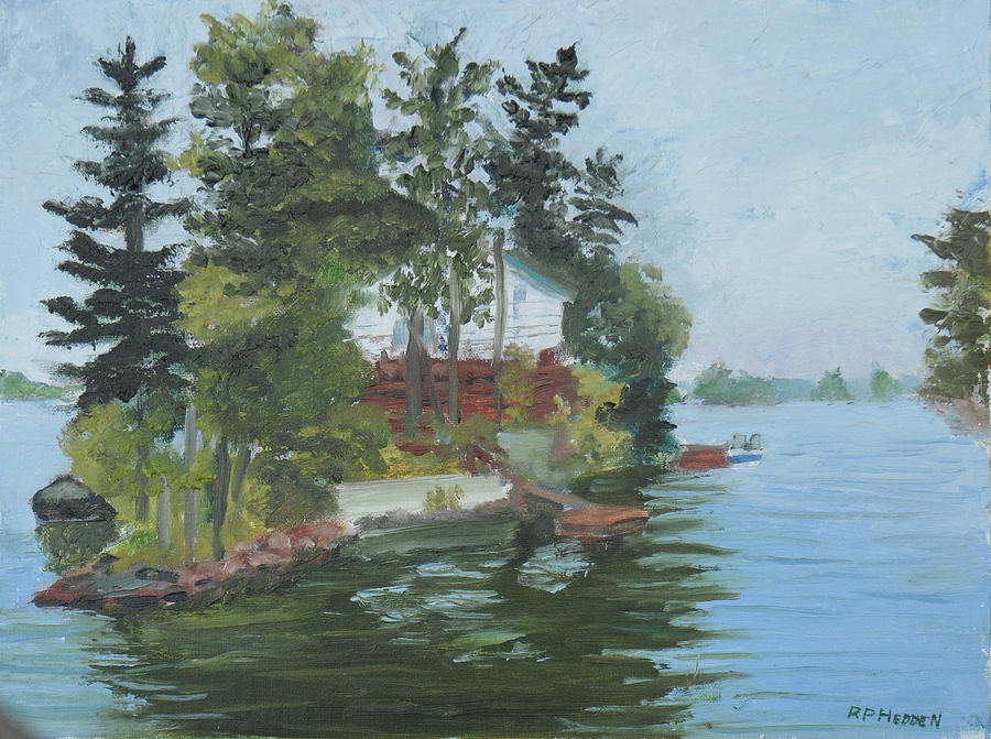 Island Retreat Painting by Robert P Hedden