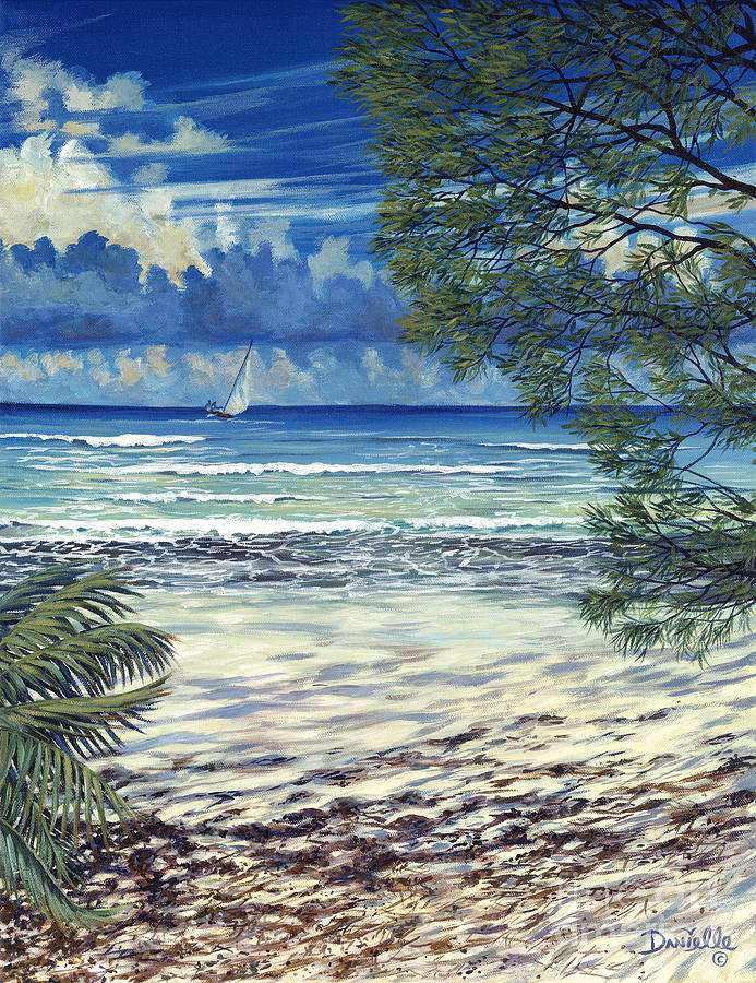 Island Sail Painting by Danielle Perry