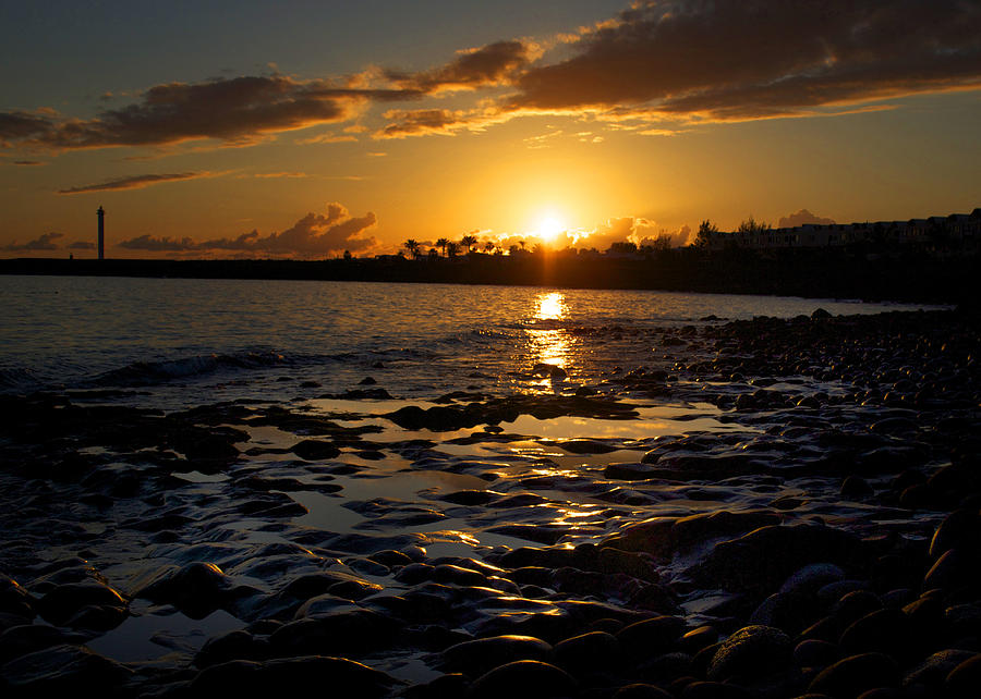 Sunset Photograph - Island Sunset by Ed Pettitt
