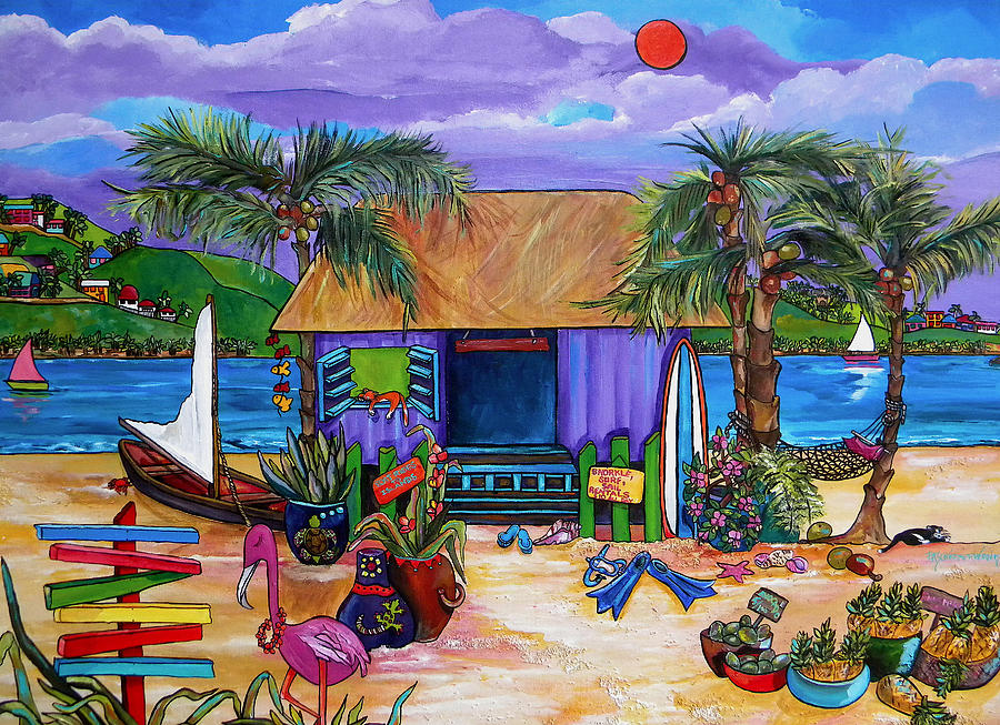 Island Painting - Island Time by Patti Schermerhorn