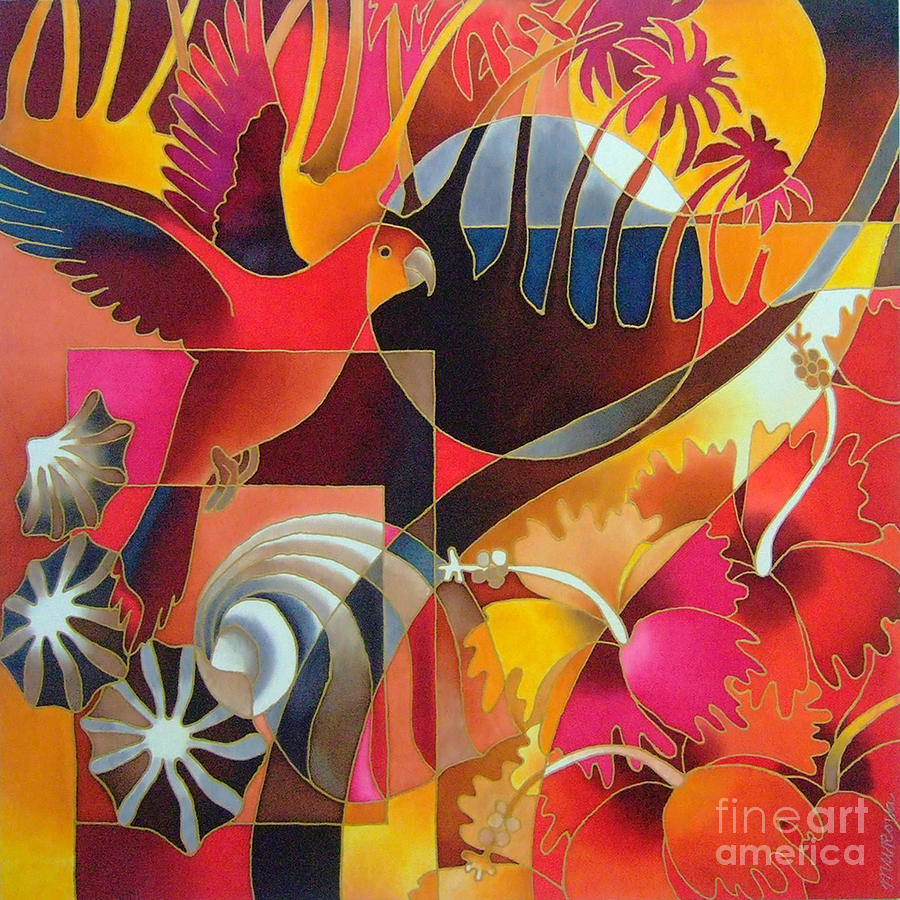 Island Treasures II Painting by Maria Rova