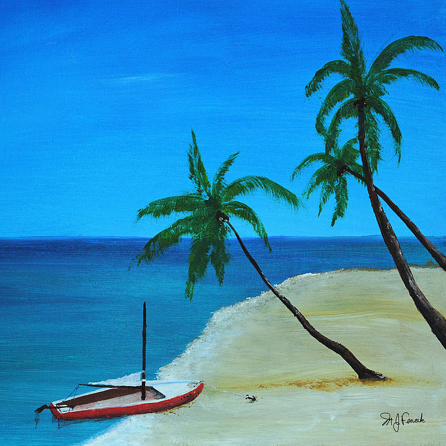 Island Trip Painting by Michael Fencik