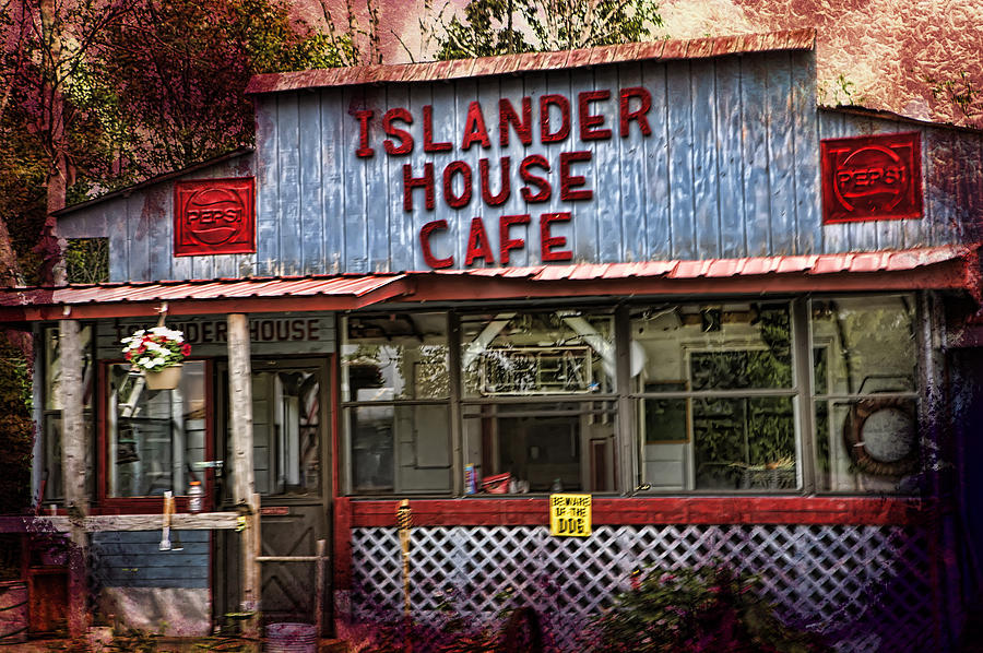 Summer Photograph - Islander House Cafe Sugar Island Michigan by Evie Carrier