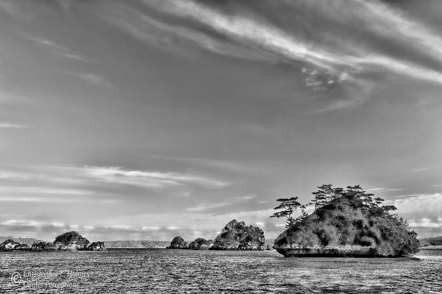 Islands in the Bay - BW Photograph by Christopher Holmes