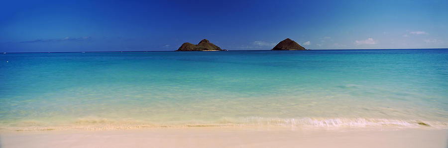 Nature Photograph - Islands In The Pacific Ocean, Lanikai by Panoramic Images